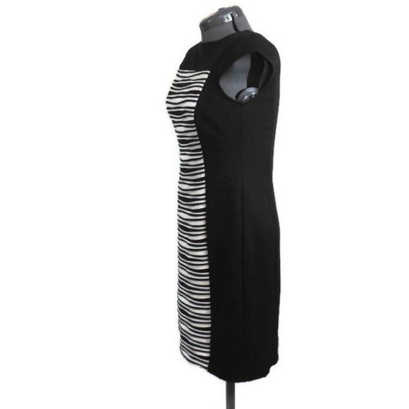 Gabby Skye Black & White Dress - 10 - Picture 6 of 10